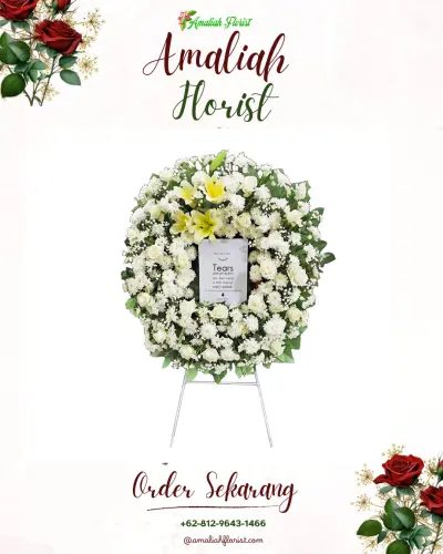 Krans Bunga Duka Cita di Tanjung Selamat
