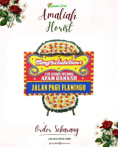 Bunga Papan Congratulation di Tanjung Selamat